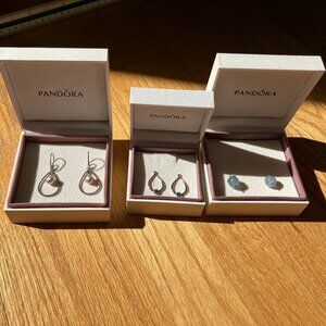 Interchangable Pandora earring set